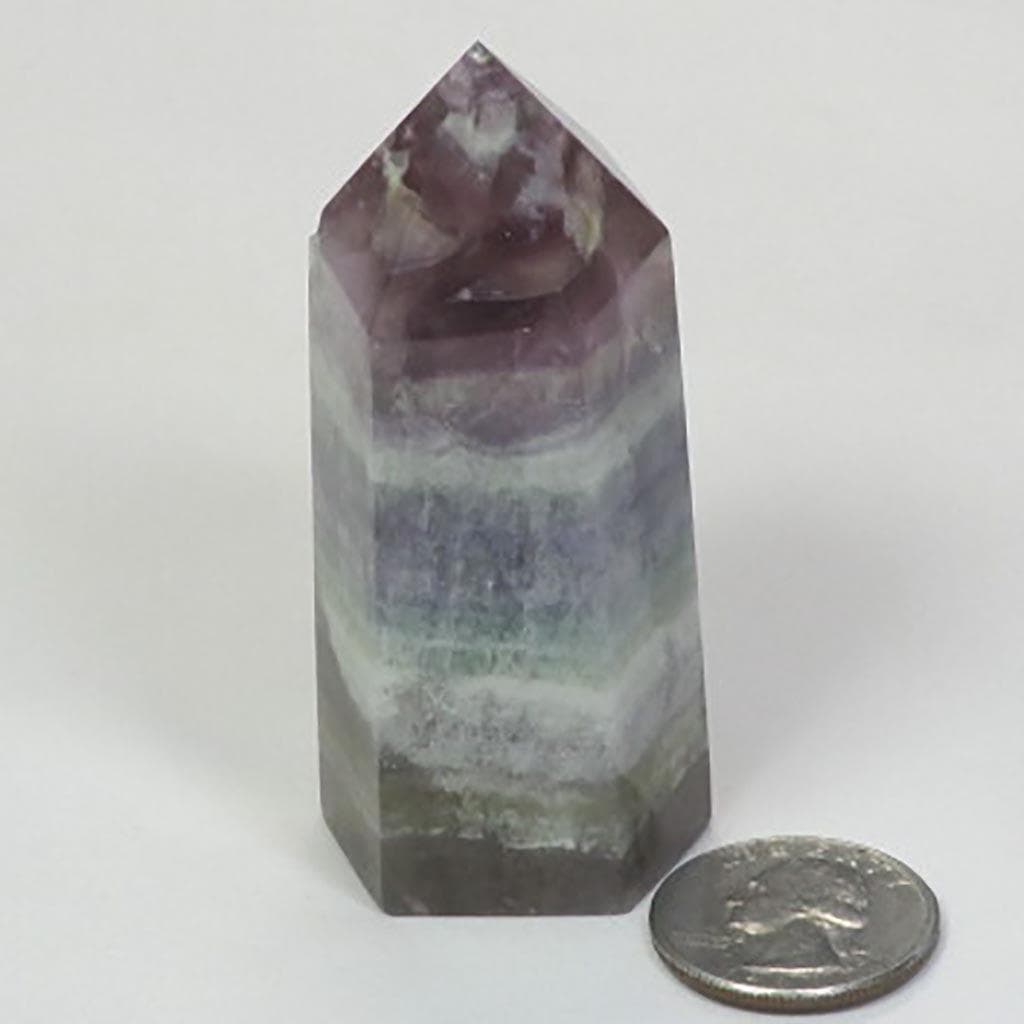 Polished Fluorite Generator Point from Central Africa