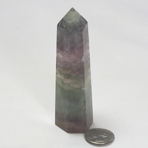 Polished Fluorite Generator Point from Central Africa