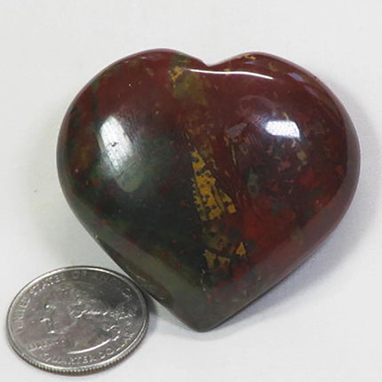 Polished Bloodstone Heart from India