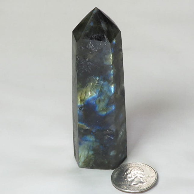 Polished Labradorite Generator Point from Madagascar