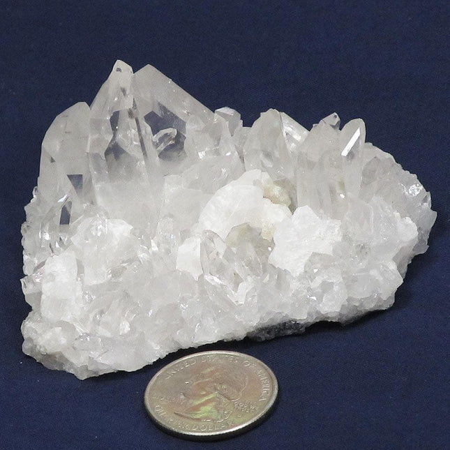 Arkansas Quartz Crystal Cluster with Adularia Attached