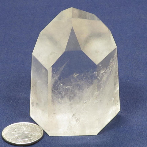 Polished Quartz Crystal Dow Point from Brazil