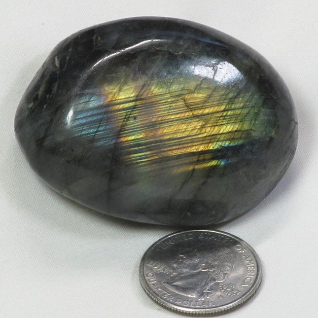 Polished Labradorite Palm Stone from Madagascar
