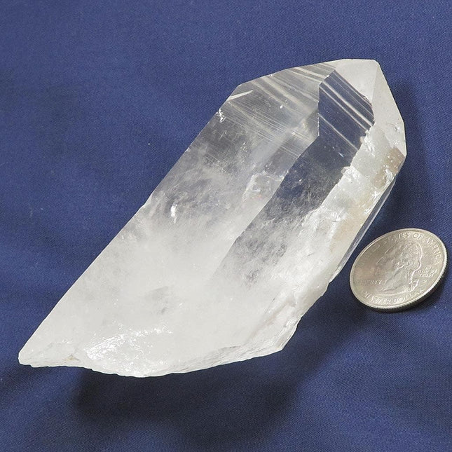 Arkansas Quartz Crystal Point with Rainbow & Penetrators