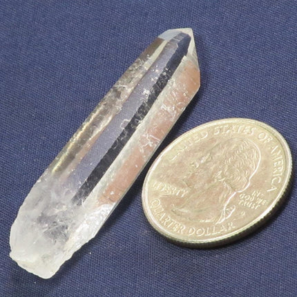 Singing Lemurian Quartz Crystal Point from Colombia