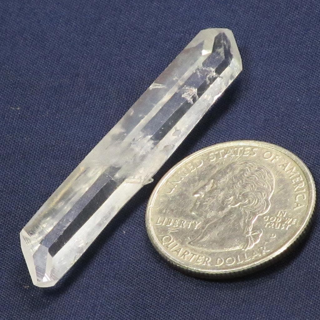 Singing Lemurian Quartz Crystal Double Terminated Point from Colombia