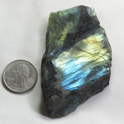 1 side Polished Slab of Labradorite from Madagascar