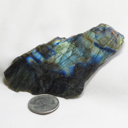 1 side Polished Slab of Labradorite from Madagascar