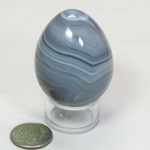 Polished Banded Agate Egg from Madagascar