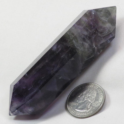 Polished Fluorite DT Generator Point from Central Africa