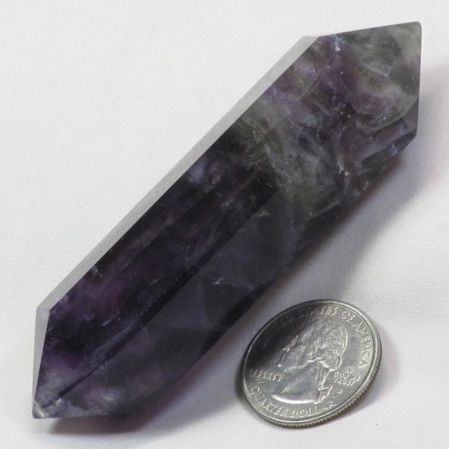 Polished Fluorite DT Generator Point from Central Africa