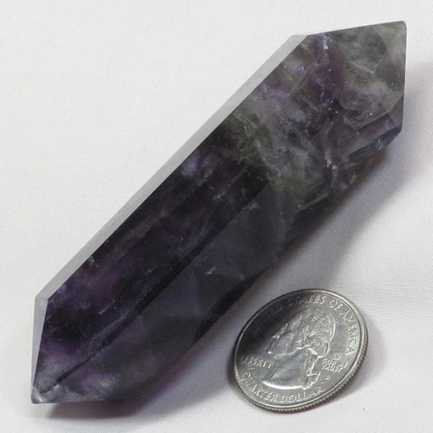 Polished Fluorite DT Generator Point from Central Africa