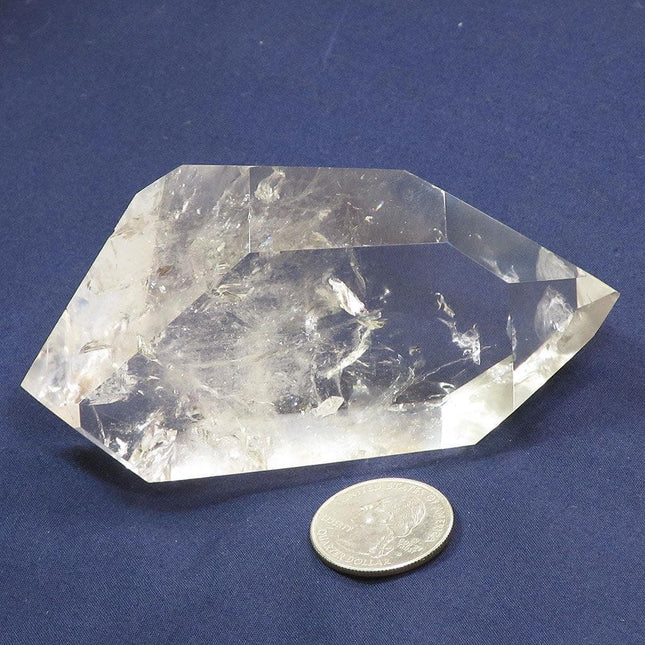 Polished Quartz Crystal DT Point w/ Time-Link & Rainbows from Brazil