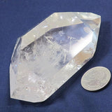 Polished Quartz Crystal DT Point w/ Time-Link & Rainbows from Brazil