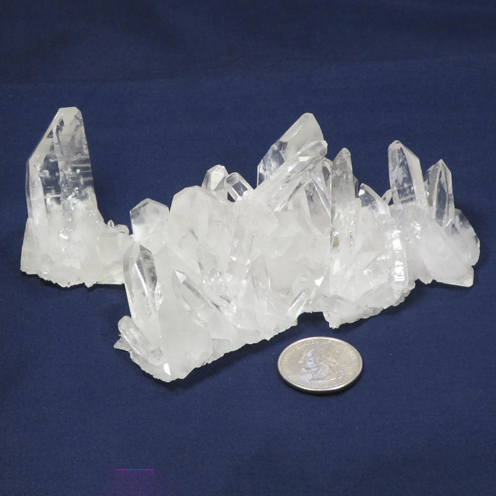Arkansas Quartz Crystal Cluster with Time-Link Activations & Rainbow