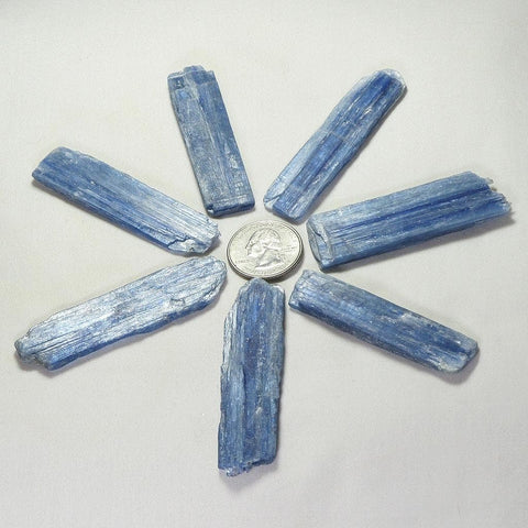 7 Blue Kyanite Blades from Brazil