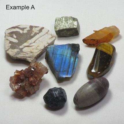 Mystery Boxes of Eight Different Small Stones