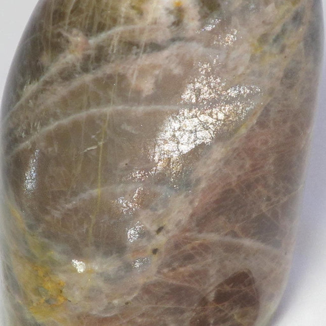 Polished Black Moonstone Free Form from Madagascar