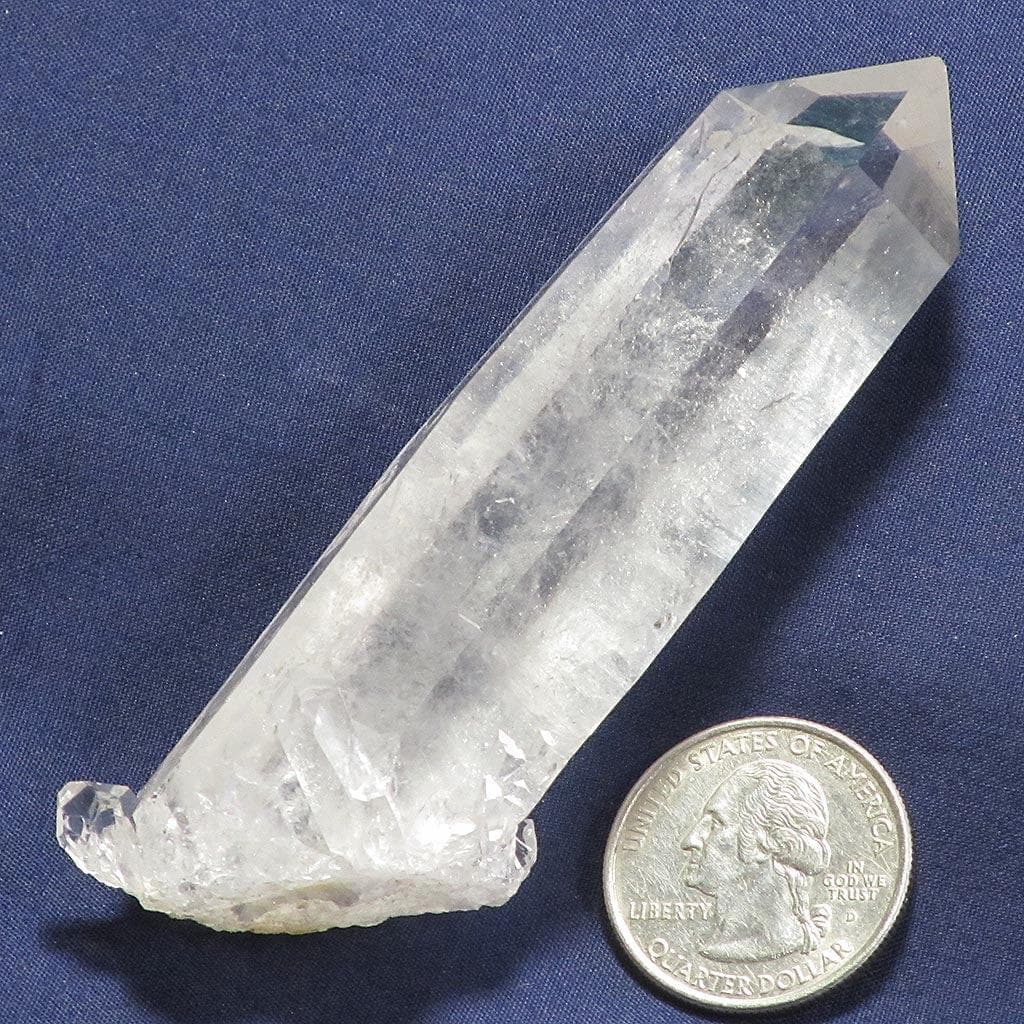 Arkansas Quartz Crystal Point with Cluster Penetrator