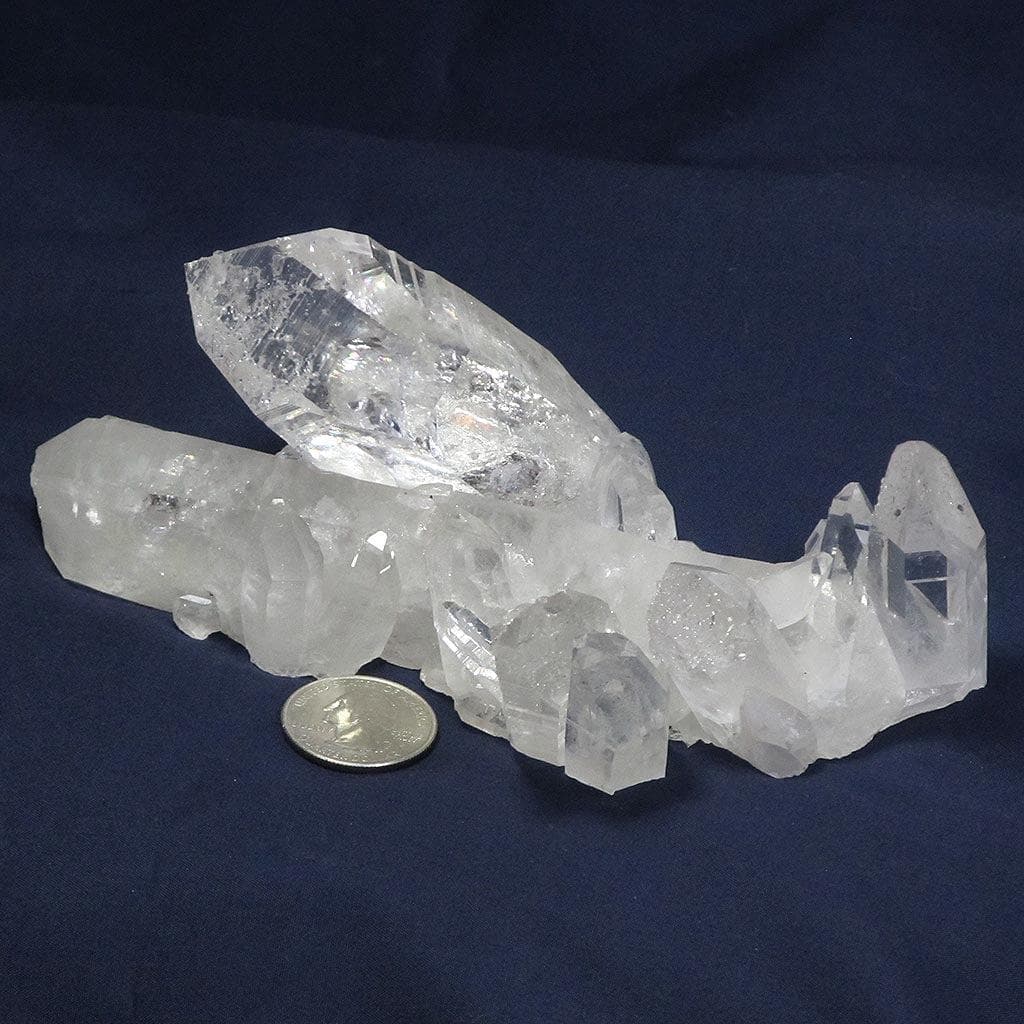 Arkansas Quartz Crystal Cluster with Time-Link Activations & Rainbows