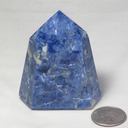 Polished Sodalite Point from Brazil
