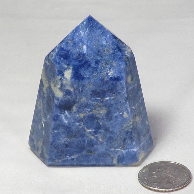 Polished Sodalite Point from Brazil