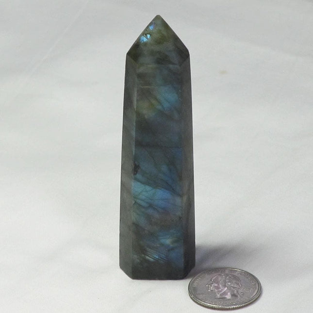 Polished Labradorite Generator Point from Madagascar