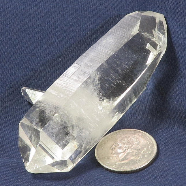 Arkansas Quartz Crystal Double Terminated/ET Point & Square Back