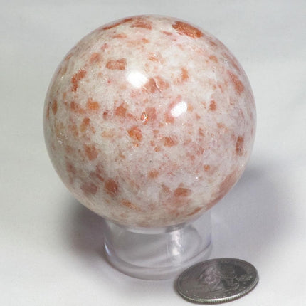 Polished Sunstone Sphere Ball from India