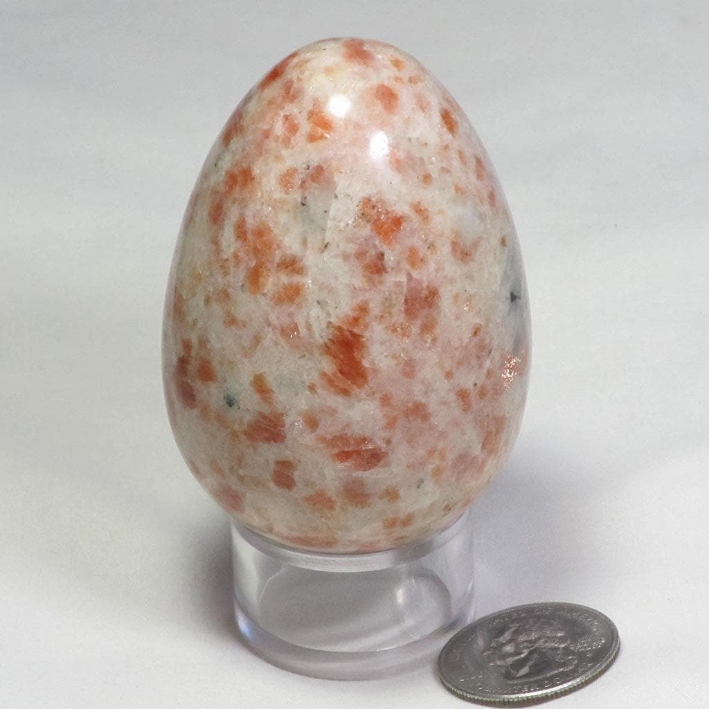 Polished Sunstone Egg from India