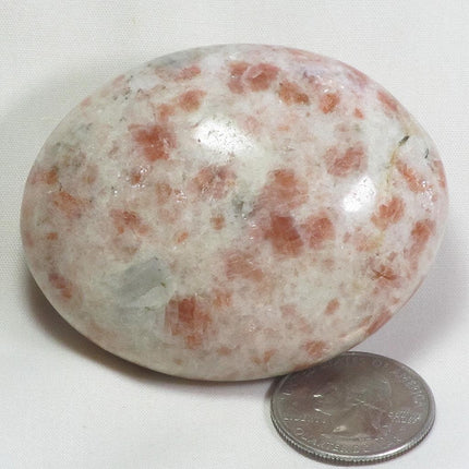 Polished Sunstone Palm Stone from India