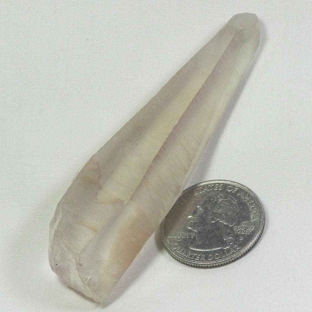 Silver Smoky Lemurian Seed Quartz Crystal Point from Brazil