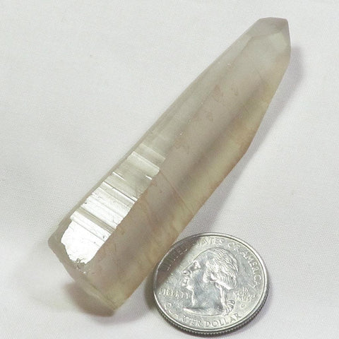 Silver Smoky Lemurian Seed Quartz Crystal Tabby Point from Brazil