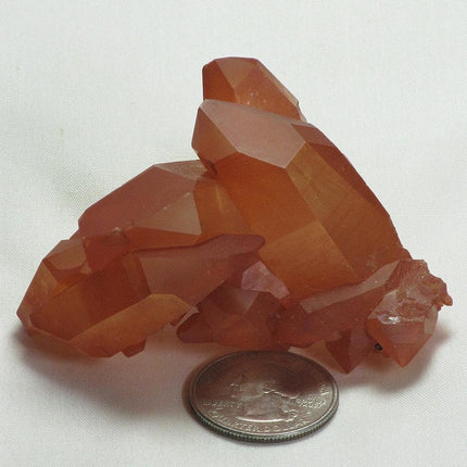 Tangerine Quartz Crystal Burr Cluster with Time-Link Activation