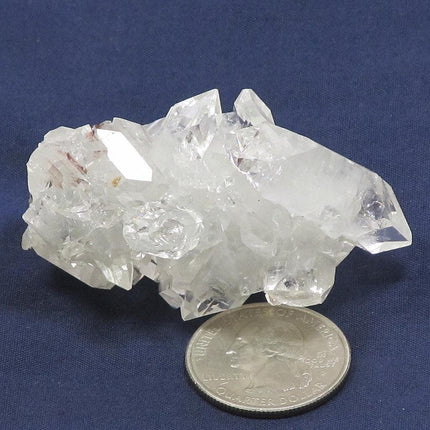 Apophyllite Cluster with Red Heulandite from India