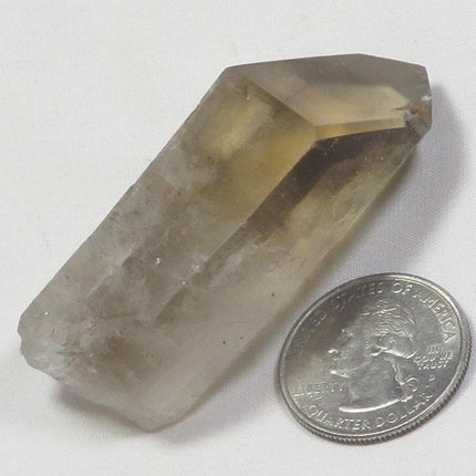 Smoky Quartz Crystal Point with Time-Link Activation from Brazil