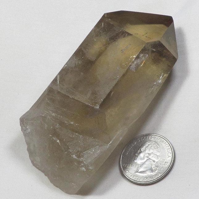 Smoky Quartz Crystal Point with Rainbow from Brazil