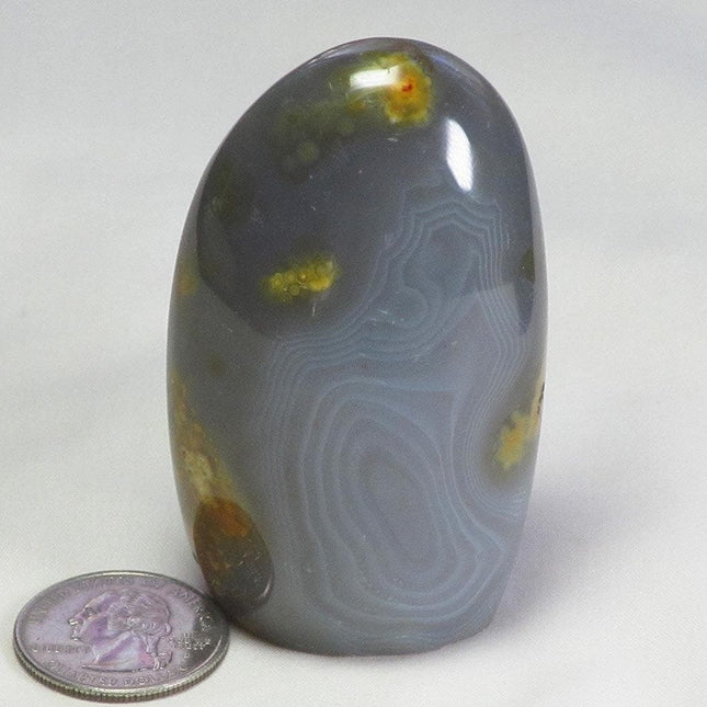 Polished Banded Agate Free Form from Madagascar