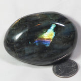 Polished Labradorite Palm Stone from Madagascar