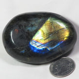 Polished Labradorite Palm Stone from Madagascar