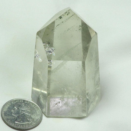 Polished Smoky Quartz Point w/Partial Phantoms & Rainbow from Brazil