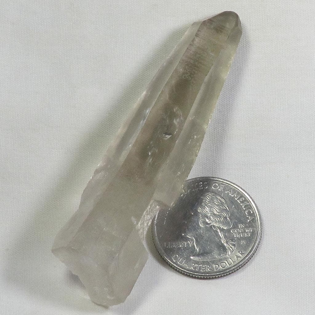 Smoky Lemurian Quartz Crystal Point from Brazil that is Lightly Etched