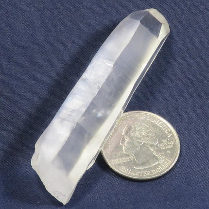 Lemurian Quartz Crystal Point from Brazil