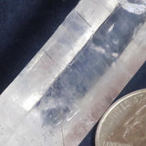 Lemurian Quartz Crystal Point from Brazil w/ Rutile Included & Etched