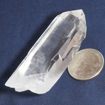 Lemurian Quartz Crystal Point from Brazil