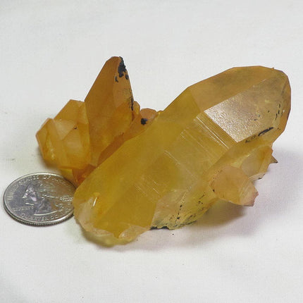 Golden Healer Quartz Crystal Cluster Rainbow Iridescence & Time-Link