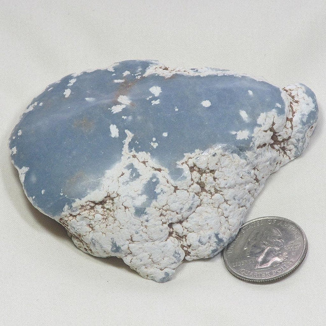 Top Polished Angelite Window from Peru