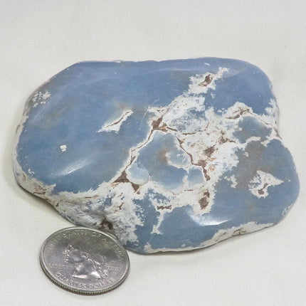 Top Polished Angelite Window from Peru