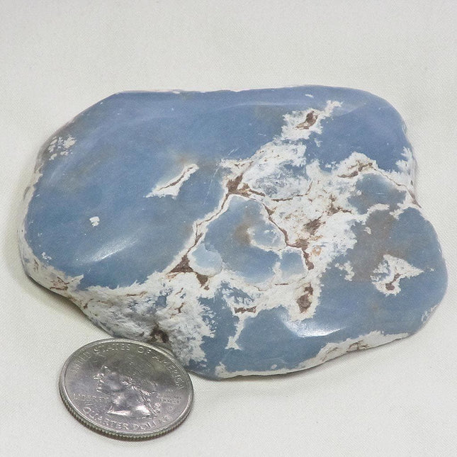 Top Polished Angelite Window from Peru