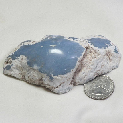 Top Polished Angelite Window from Peru